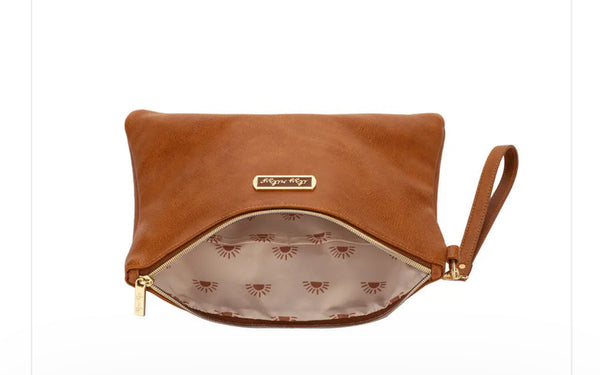 Itzy Ritzy Boss Changing Clutch Cognac