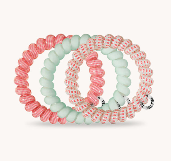 Teleties Calming Coral Hair Ties