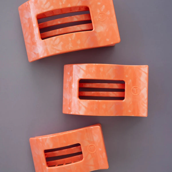 Teleties Dreamsicle Flat Rectangle Hair Clip