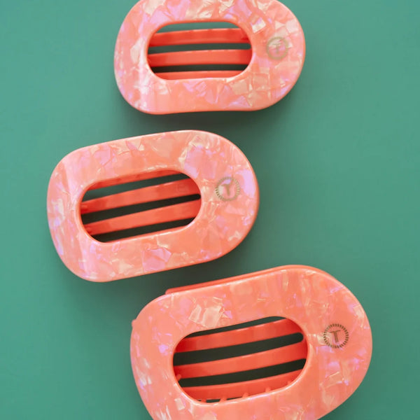 Teleties Dreamsicle Flat Round Clip