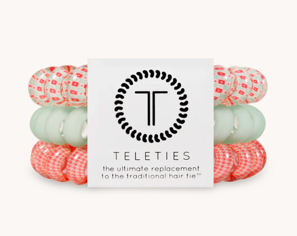 Teleties Calming Coral Hair Ties
