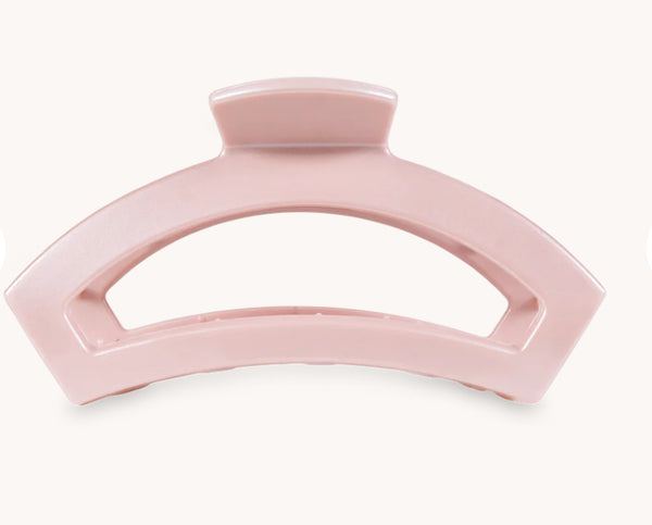 Teleties Open Claw Pearly Pink Hair Clip