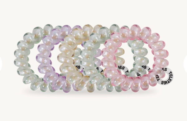 Teleties Shimmering Spring Hair Ties
