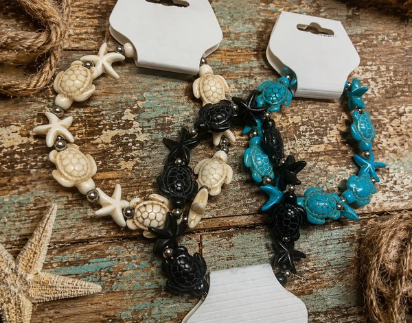Coastal Turtle Treasure Bracelet