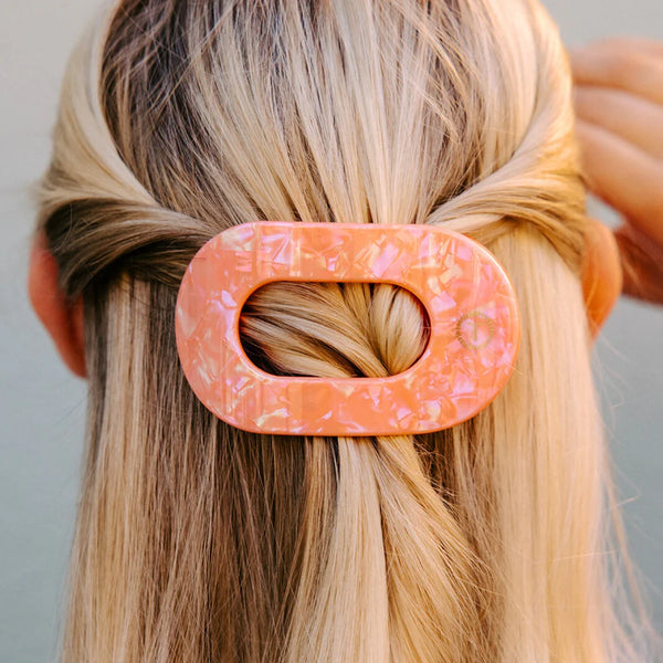 Teleties Dreamsicle Flat Round Clip