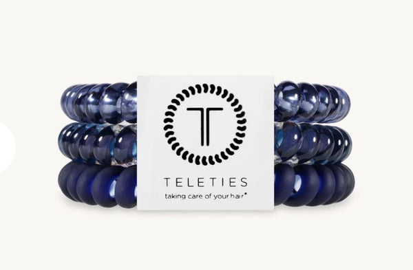 Teleties Nightfall Navy Hair Ties