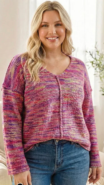 Berry Blossom Knit Sweater