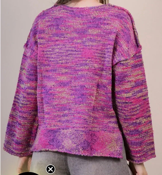 Berry Blossom Knit Sweater
