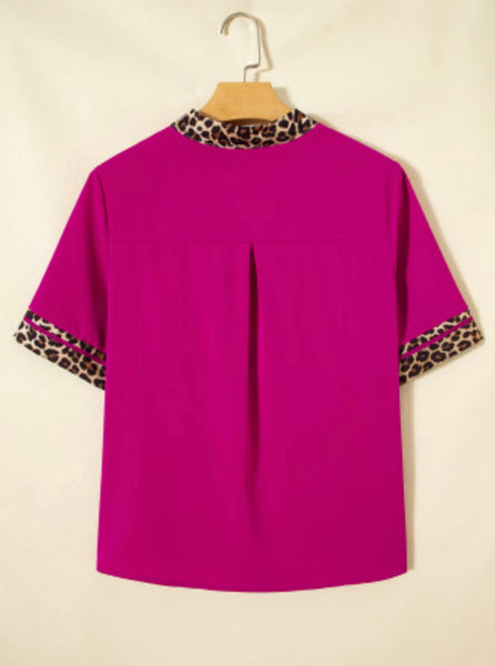 Pretty in Pink Leopard Top