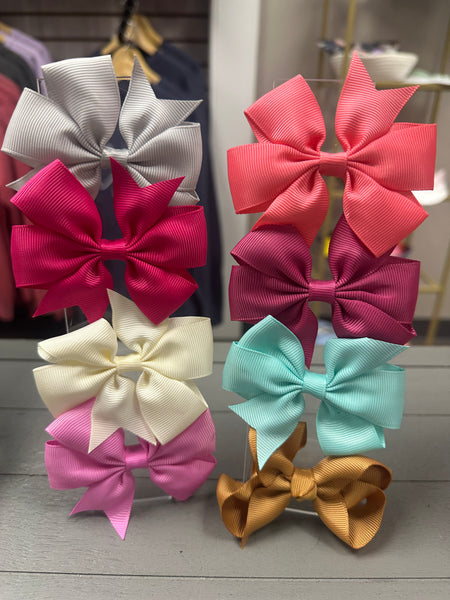 Large Girl's Clip On Hair Bows