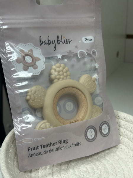 Baby Bliss Fruit Teether Ring (2 colors)