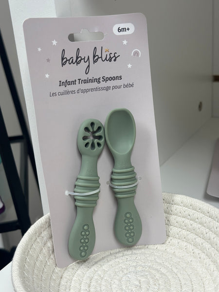 Baby Bliss Infant Training Spoons (3 colors)
