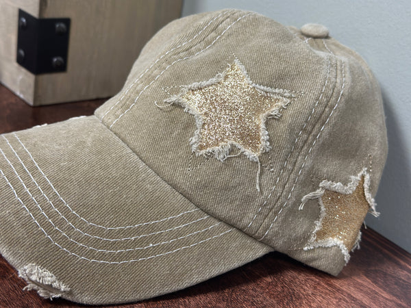 Women's Distressed Shining Star Hat
