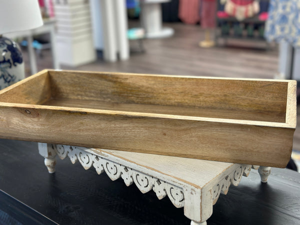 Rectangle Wood Dough Bowl (2 sizes)