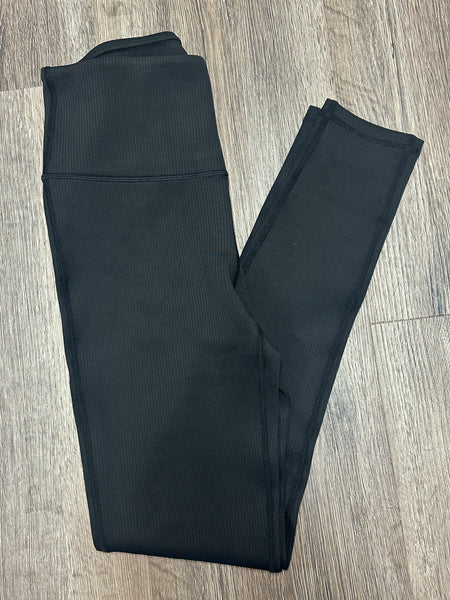 Mono B Jacquard Ribbed High Waisted Leggings