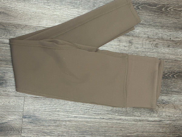 Mono B Jacquard Ribbed High Waisted Leggings