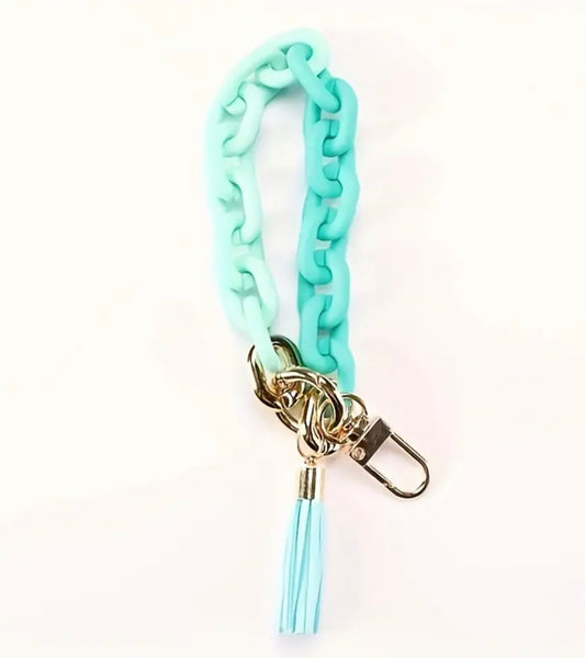 Small Link Chunky Acetate Link Keychain