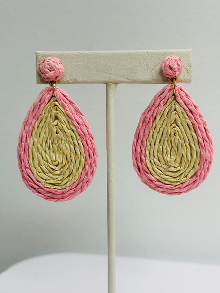 Beach Rattan Drop Earrings (3 Colors)