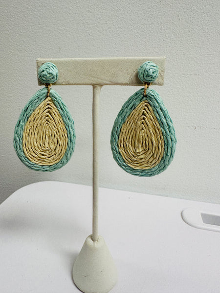 Beach Rattan Drop Earrings (3 Colors)