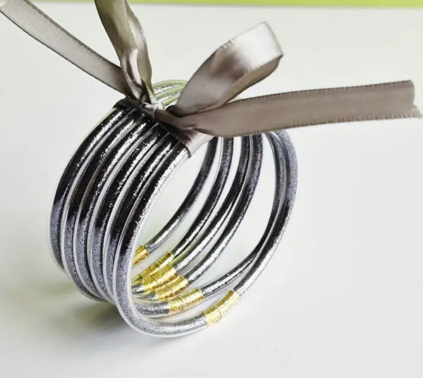Glitter Jelly Bangles