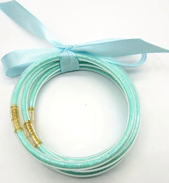 Glitter Jelly Bangles