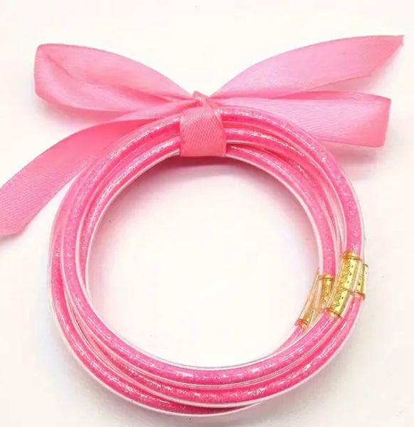 Glitter Jelly Bangles