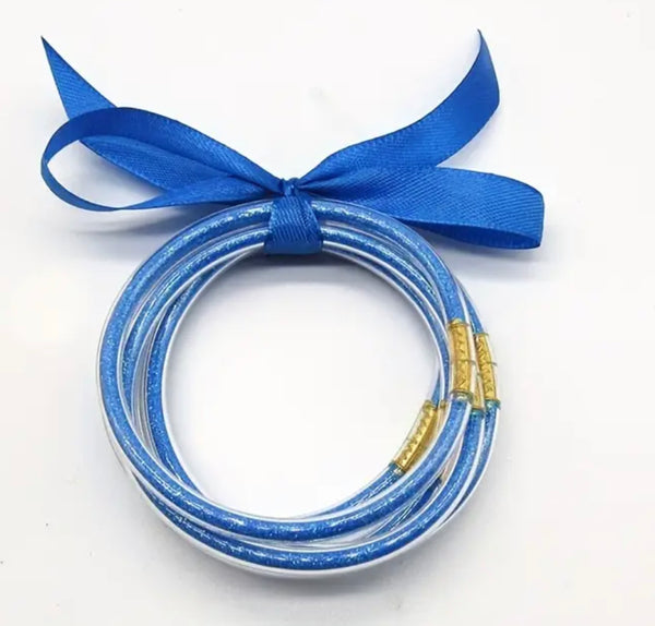 Glitter Jelly Bangles