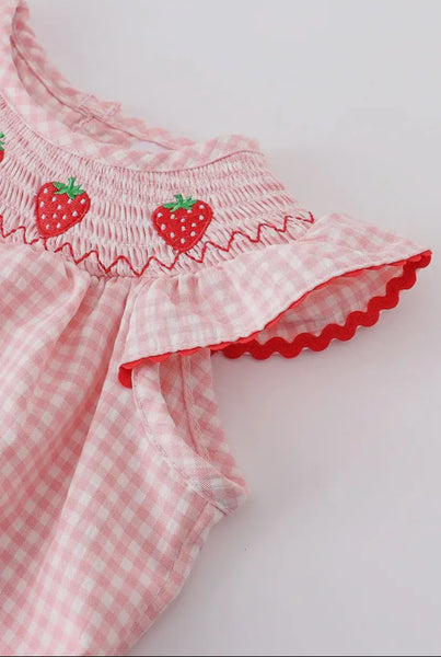 Strawberry Smocked Dress