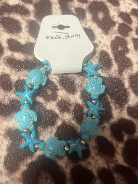 Coastal Turtle Treasure Bracelet