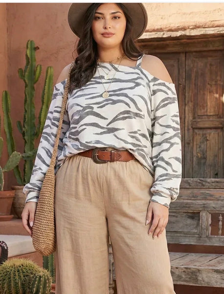 Wild & Free Zebra Print Top