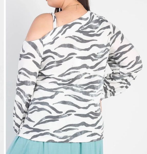 Wild & Free Zebra Print Top
