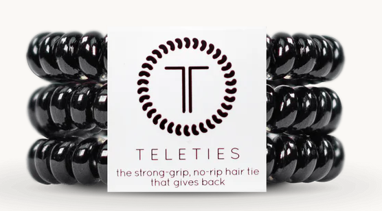 Teleties - Jet Black Hair Ties