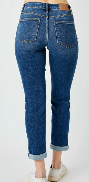 Judy Blue Midrise Slim Jeans (cuffed or uncuffed)