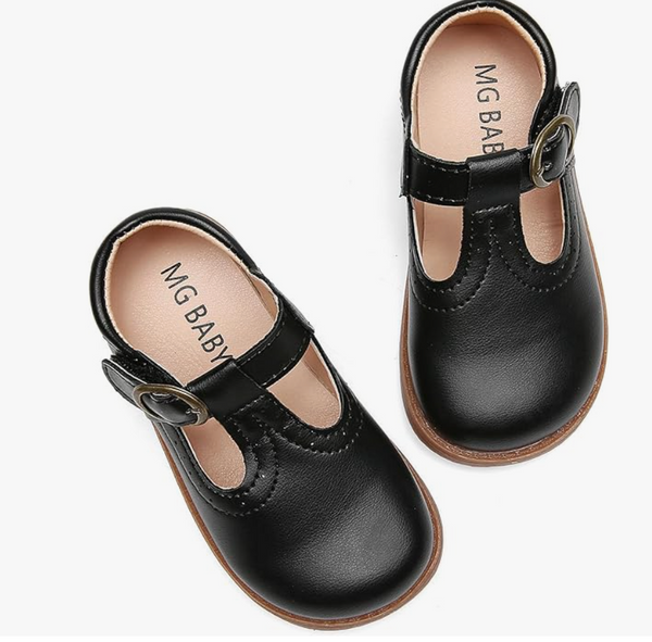 Girl's Black Marie Jane Shoes