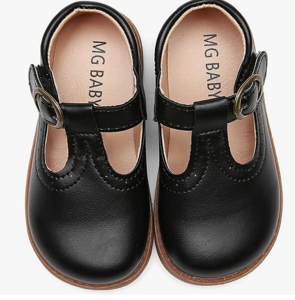 Girl's Black Marie Jane Shoes