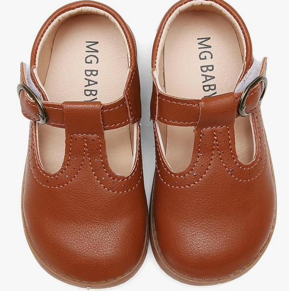 Girl's Brown Marie Jane Shoes