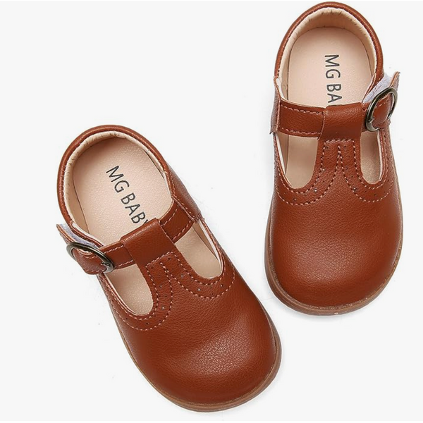 Girl's Brown Marie Jane Shoes