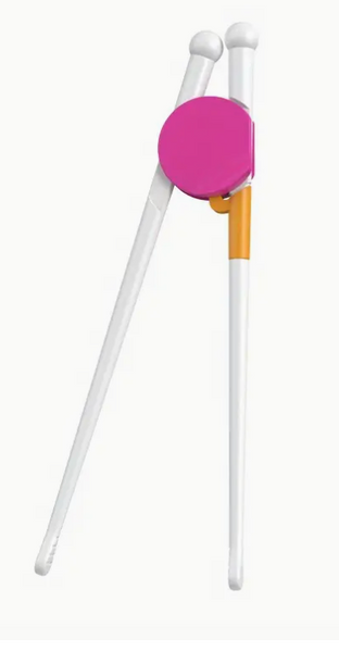 Children's Training Chopstick Set (Pink or Green)
