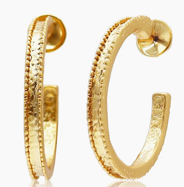 Gold Designer Hoop Earrings