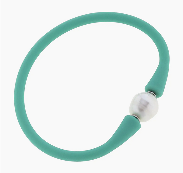 Freshwater Pearl Silicon Bracelet (4 colors)