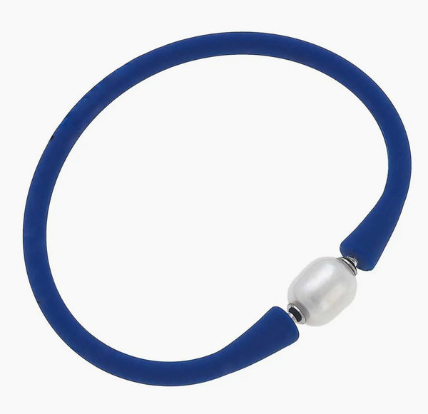 Freshwater Pearl Silicon Bracelet (4 colors)