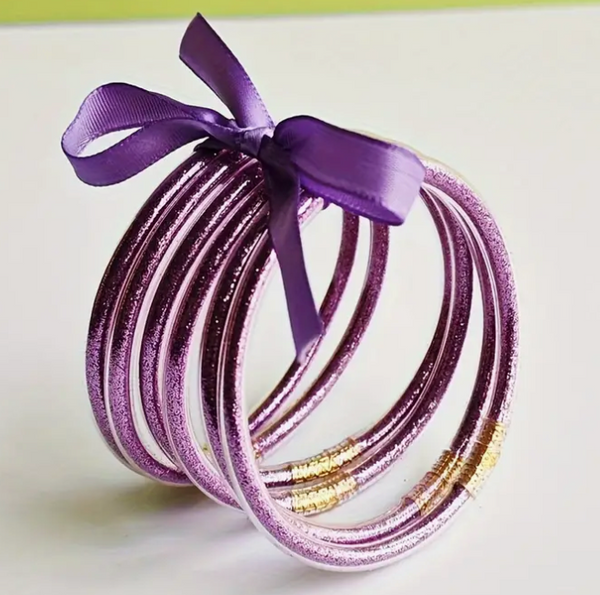 Glitter Jelly Bangles