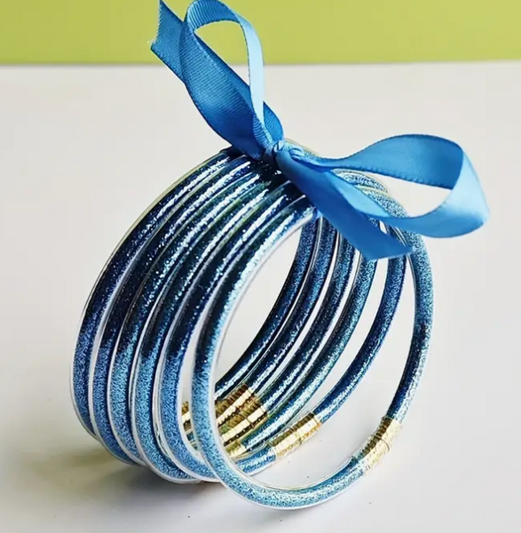 Glitter Jelly Bangles