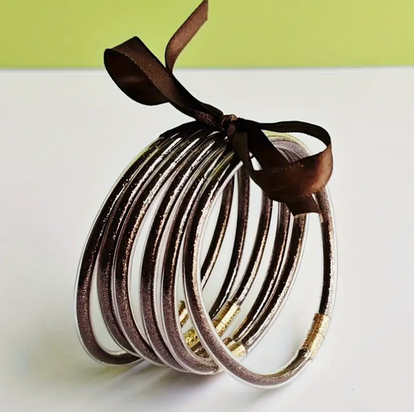 Glitter Jelly Bangles