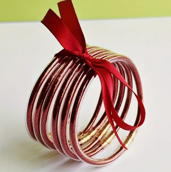 Glitter Jelly Bangles