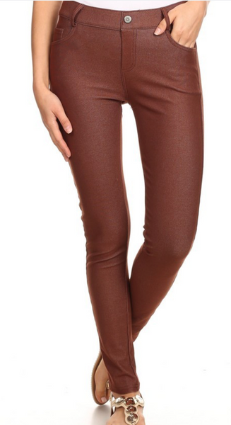 5 Pocket Skinny Jeggings (S-L multiple colors)
