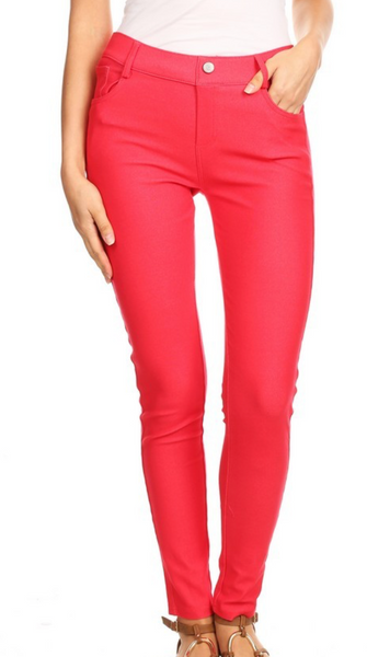 5 Pocket Skinny Jeggings (S-L multiple colors)