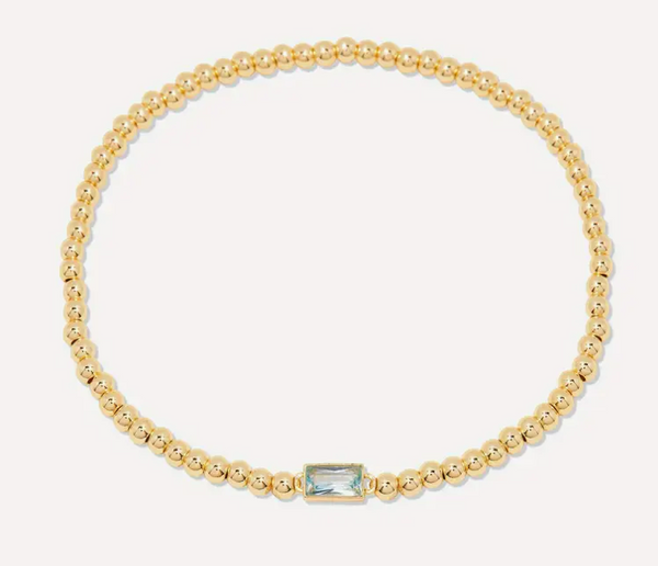 Bold Beaded Birthstone Bracelet