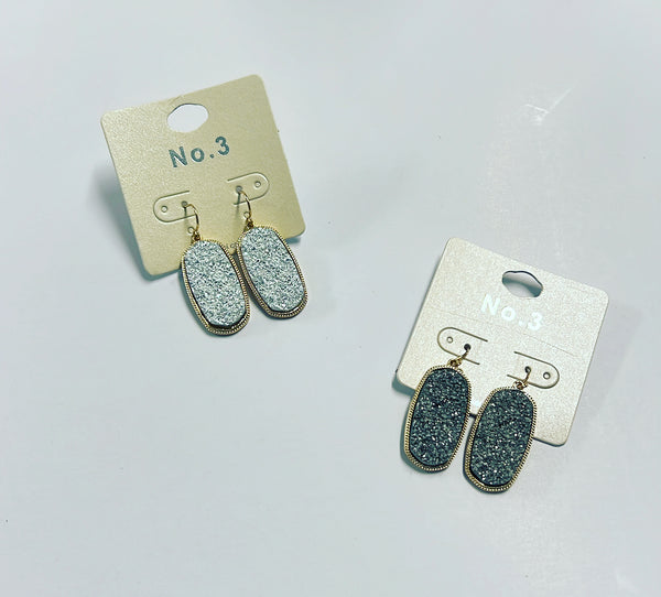 Medium Druzzy Drop Earrings